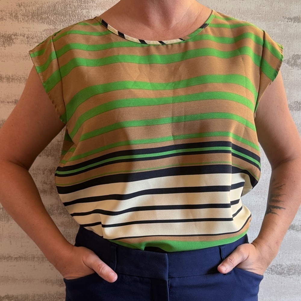 The Limited Multicolor Striped Blouse
